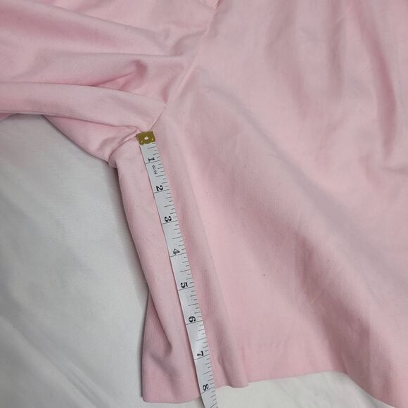 VINTAGE 90s shorts high rise pastel pink midi L - Picture 11 of 12